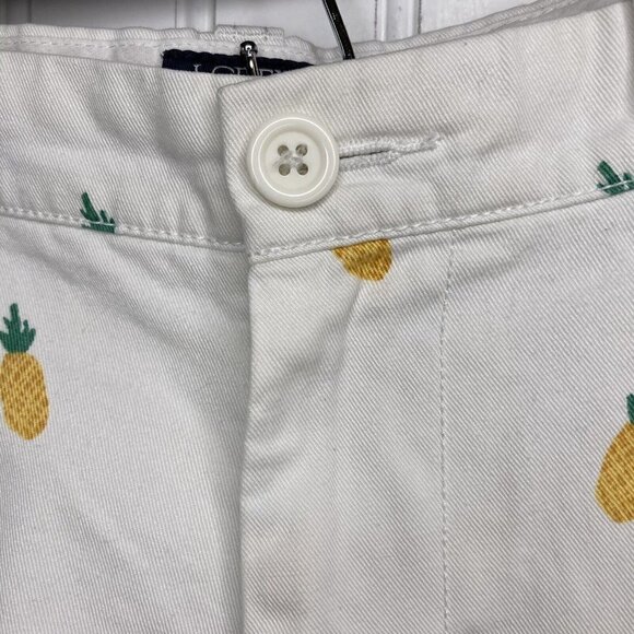 J Crew Gramercy Mens 33 Bermuda Shorts White Pineapple Print Golf Athleisure - Picture 4 of 15